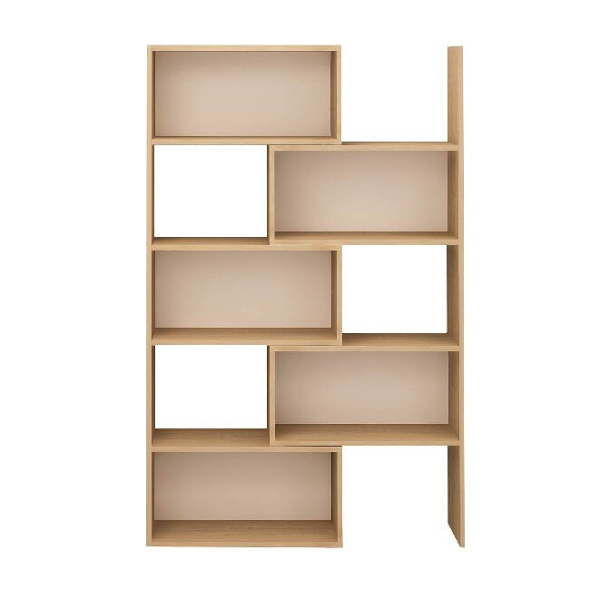 Biblioteca Decoration, Homemania, Lemn, Maro, 140x22x180 cm