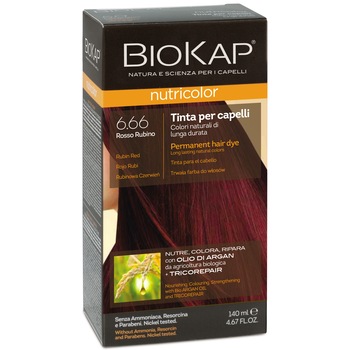 Vopsea par Biokap Nutricolor 6.66 Red Ruby, 140 ml Vopsea par Biokap Nutricolor 6.66 Red Ruby, 140 ml