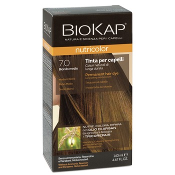 Vopsea par Biokap Nutricolor 7.0 Medium Blond, 140 ml Vopsea par Biokap Nutricolor 7.0 Medium Blond, 140 ml