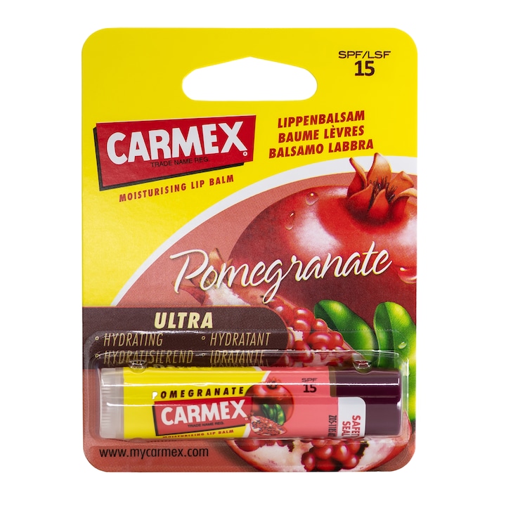 Stick pentru buze Carmex Rodie, 4.25 g