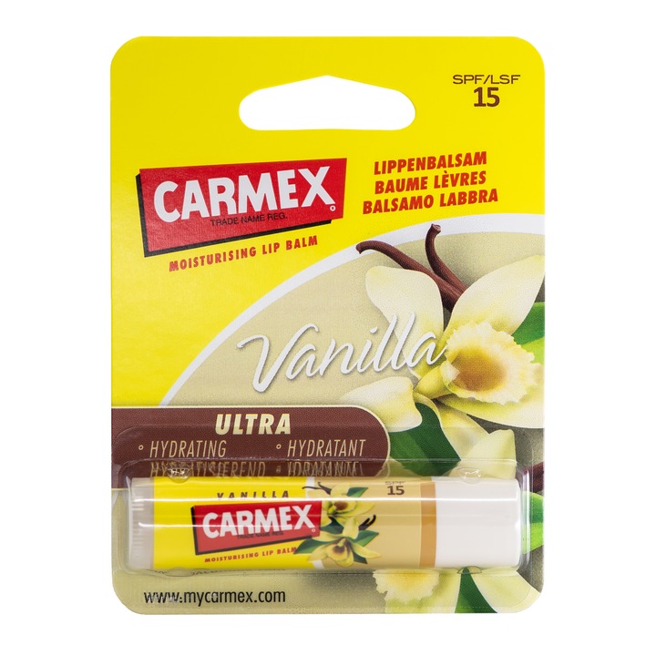 Stick pentru buze Carmex Vanilie, 4.25 g