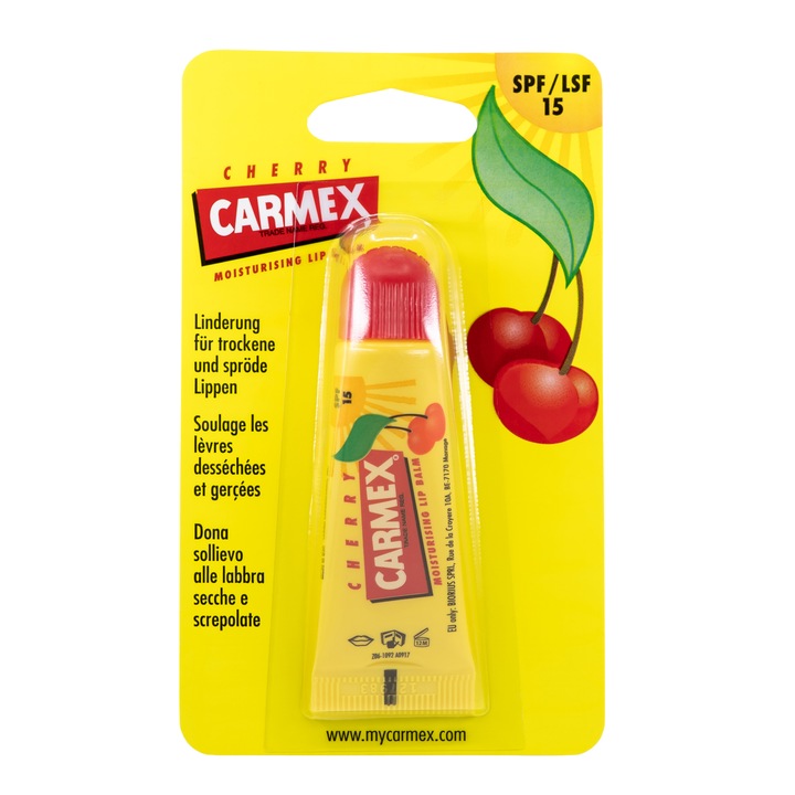 Balsam buze tub Carmex cirese, 10 g