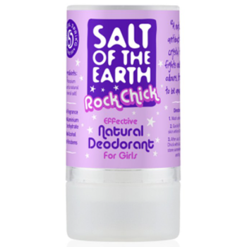 Deodorant stick natural pentru fete Salt of the earth Rock Chick, fara saruri de aluminiu, 90 g Deodorant stick natural pentru fete Salt of the earth Rock Chick, fara saruri de aluminiu, 90 g