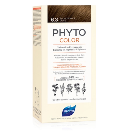 Боя за коса Phytocolor 6.3 Dark Golden Blond