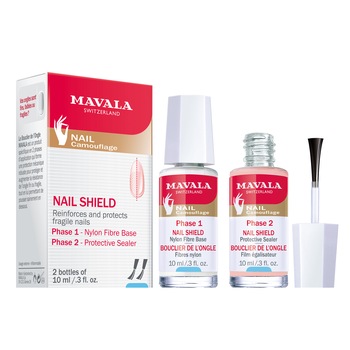 Scut in doua faze pentru unghii delicate Mavala, 2 x 10 ml Scut in doua faze pentru unghii delicate Mavala, 2 x 10 ml