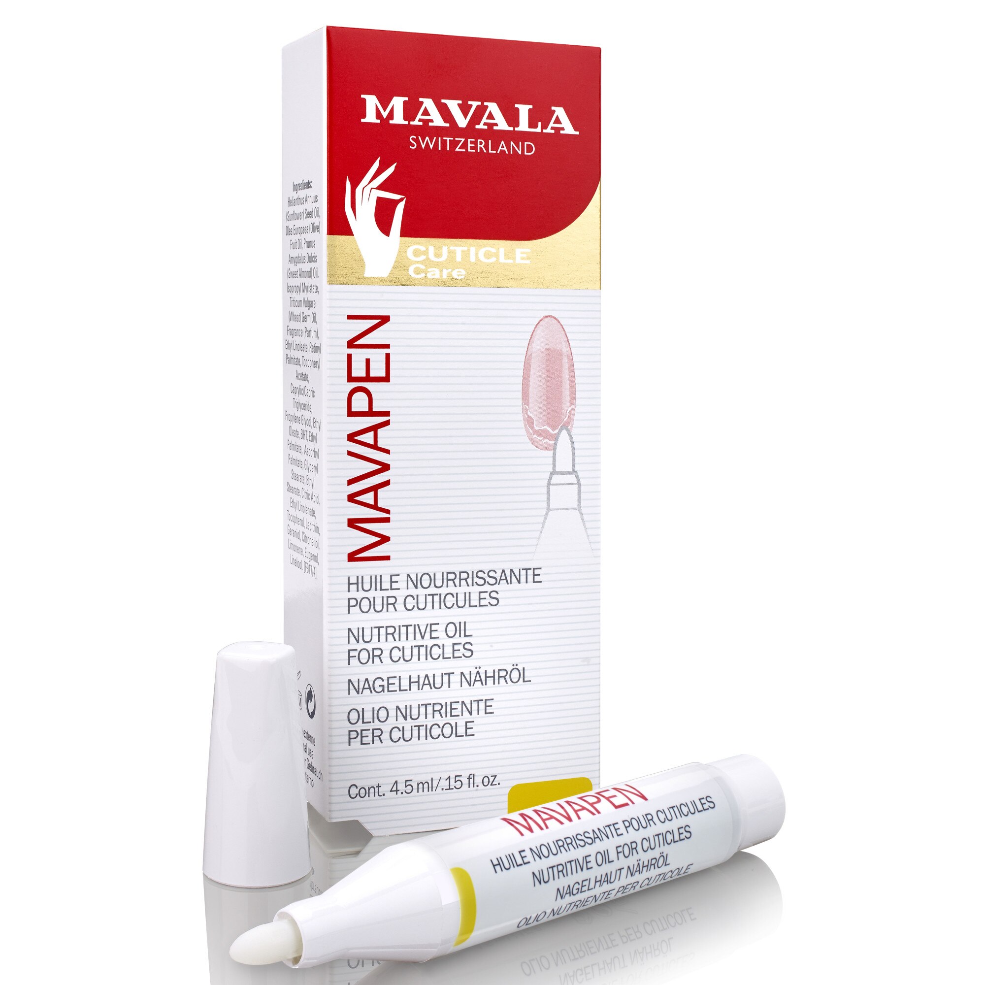 Ulei nutritiv pentru ingrijirea cuticulelor Mavala Mavapen, 4.5 ml