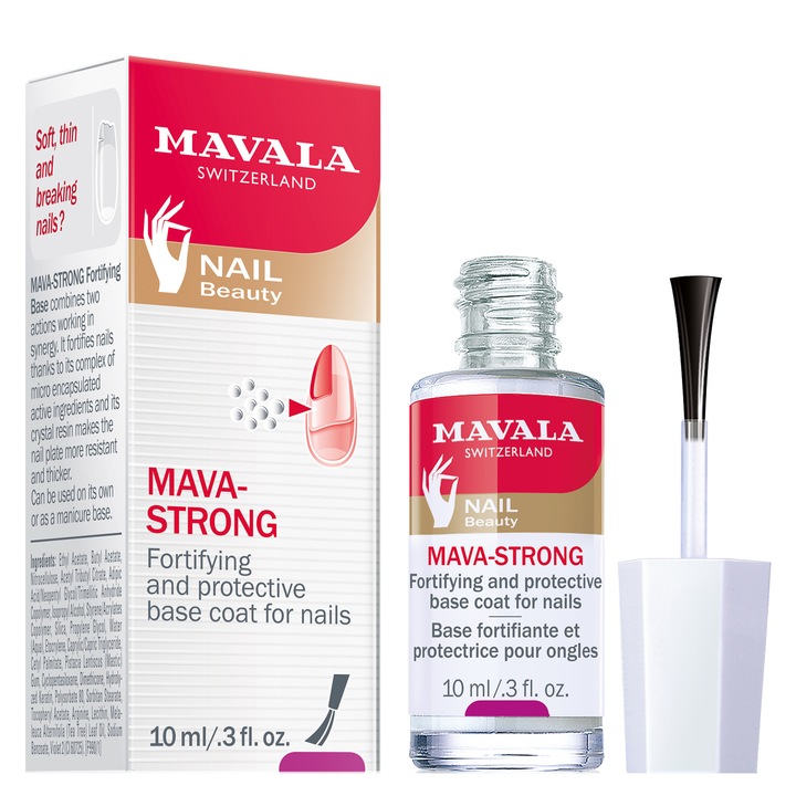 Baza pentru fortifierea si protectia unghiilor Mavala Mava-Strong, 10 ml