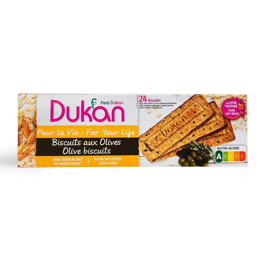 Biscuiti din tarate de ovaz cu masline, Dieta Dukan, 132g