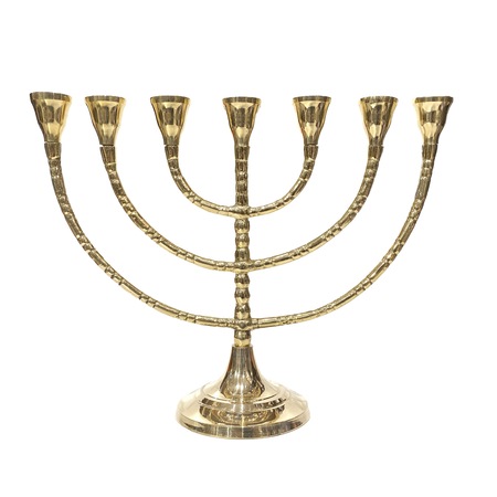 Sfesnic Menora 7 brate, alama aurita,13 cm