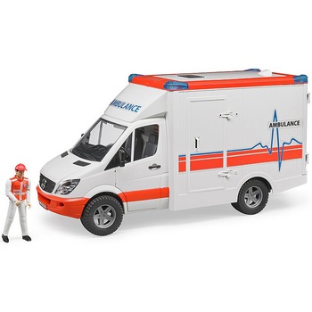Ambulanta Bruder Emergency - Mercedes Benz, cu sofer si sirena Ambulanta Bruder Emergency - Mercedes Benz, cu sofer si sirena