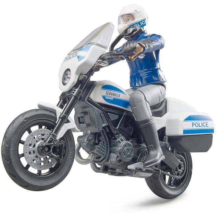 Полицейски мотоциклет Bruder Emergency - Scrambler Ducati, С полицай
