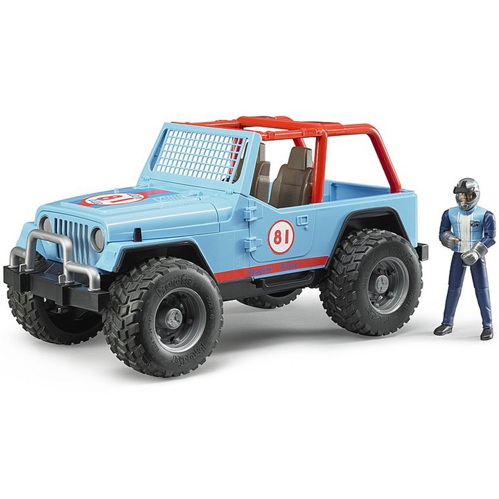 Кола Bruder Leisure Time - Jeep Cross Country, Състезателен, Син