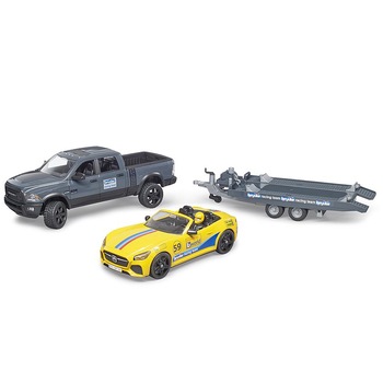 Set de joaca Bruder Leisure Time - Masina de teren RAM 2500 si masina de curse Roadster Set de joaca Bruder Leisure Time - Masina de teren RAM 2500 si masina de curse Roadster