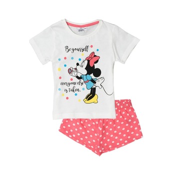 Pijama maneca scurta, Be yourself, alba Pijama maneca scurta, Be yourself, alba