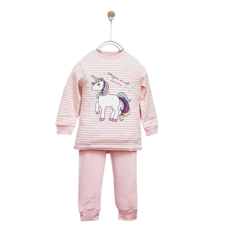 Set pijamale pentru fete, culoare ocru, colectia Sleep 3634