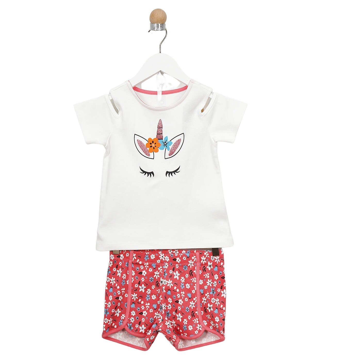 Set pijamale pentru fete, culoare alba, colectia Sleep 4364