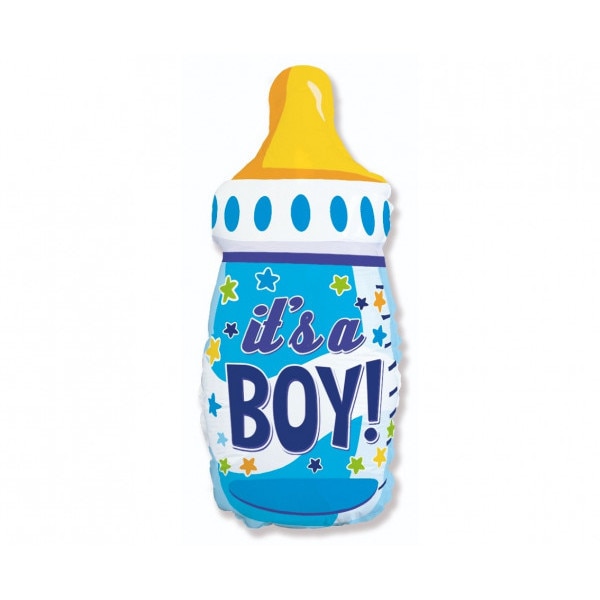 Balon folie figurina biberon, it's a BOY, Deco, Multicolor, 43 x 80cm