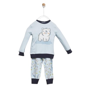 Set pijamale pentru baieti, culoare albastra 2619 Set pijamale pentru baieti, culoare albastra 2619