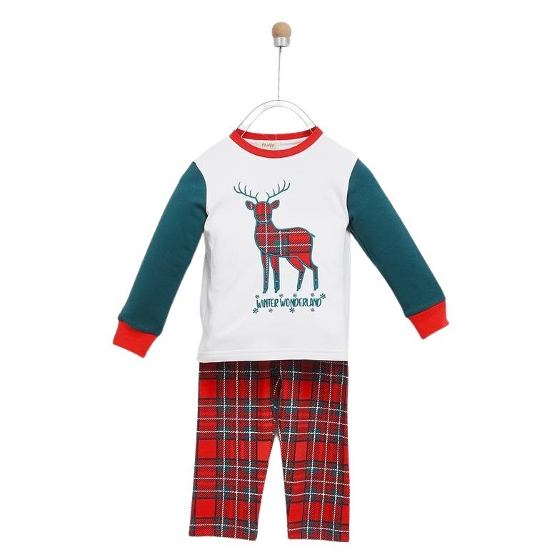 Set pijamale unisex, culoare ocru 2713