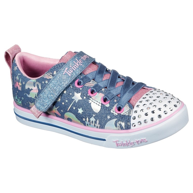 Pantofi cu sistem de lumini Sparkle Lite Princessland, Skechers, Albastru