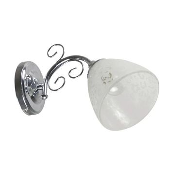 Aplica Interior Erste Dorya Silver 1x60W Max E27 EL0034063 Culoare Crom si Alb Aplica Interior Erste Dorya Silver 1x60W Max E27 EL0034063 Culoare Crom si Alb