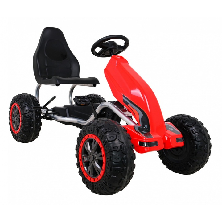 Nagyméretű gokart strong piros