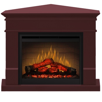 Semineu electric Lisabona Drept/Colt Burgundy cu focar electric 3D Dimplex Optiflame DF2608 si sunet Semineu electric Lisabona Drept/Colt Burgundy cu focar electric 3D Dimplex Optiflame DF2608 si sunet