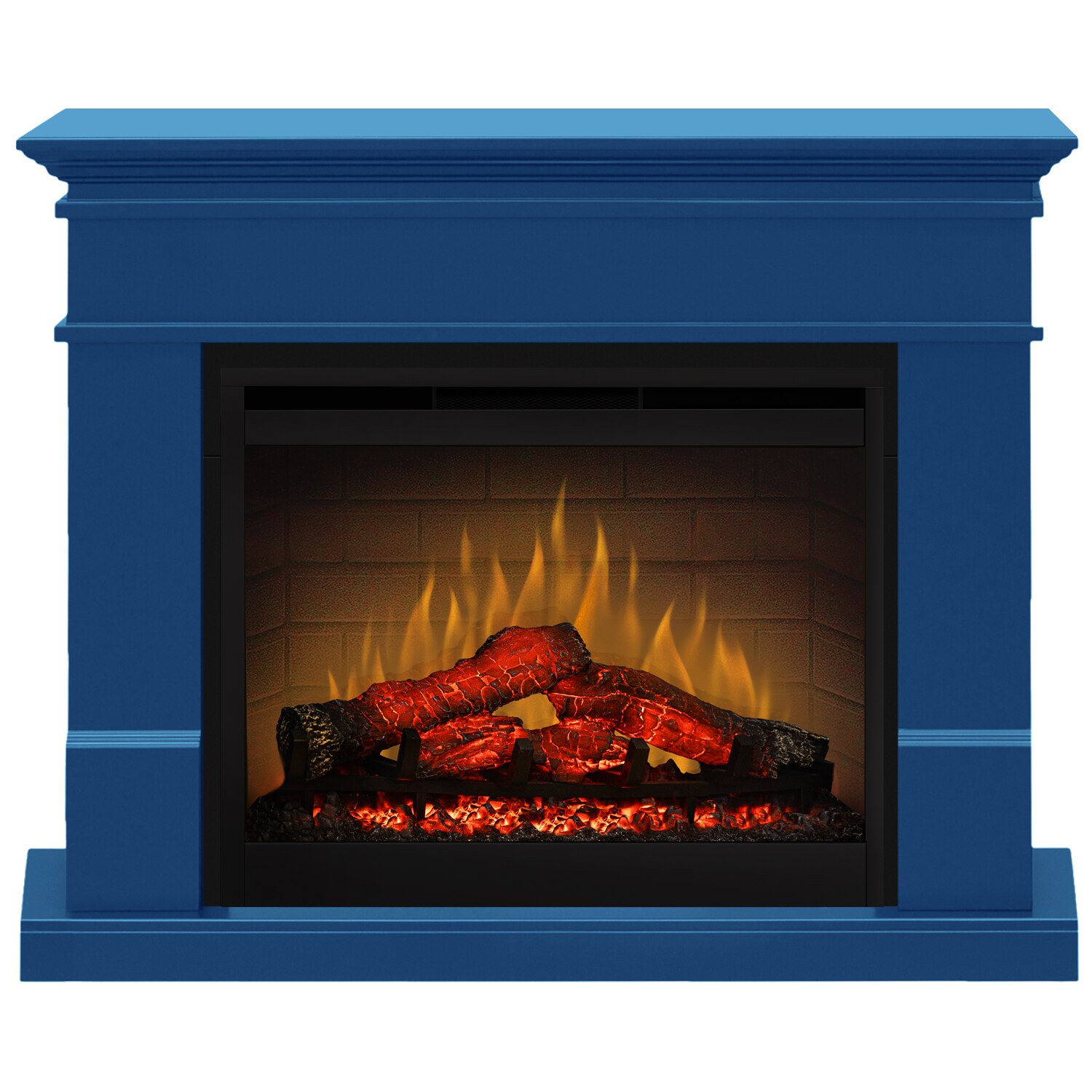 Semineu electric Lisabona Electric Blue cu focar electric 3D Dimplex Optiflame DF2608 si sunet