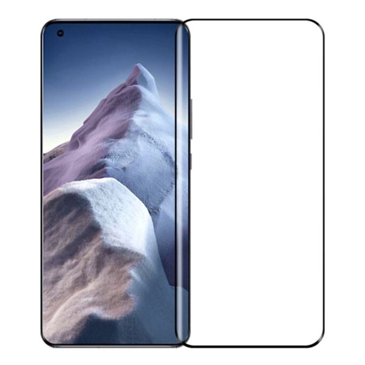 Стъклен протектор LBL 5D за Xiaomi Mi 11 Lite 4G/ 5G, Черен