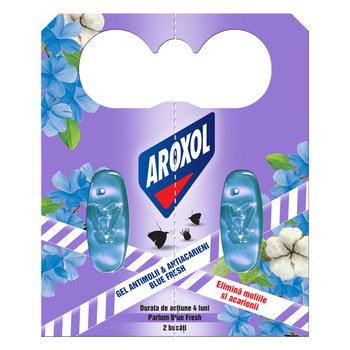 Gel antimolii si acarieni Aroxol blue fresh, 2 buc Gel antimolii si acarieni Aroxol blue fresh, 2 buc