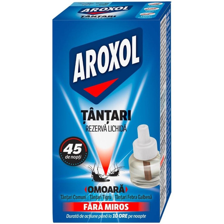 Течна резерва срещу комари Aroxol, 45 нощи