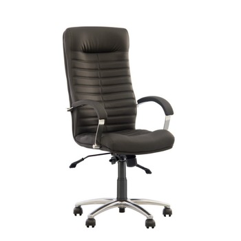 Scaun de birou Orion Steel Chrome, piele naturala SP-A, negru Scaun de birou Orion Steel Chrome, piele naturala SP-A, negru