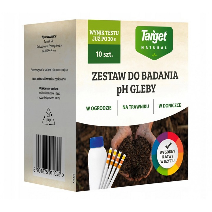 Kit de testare a Ph-ului din sol Target