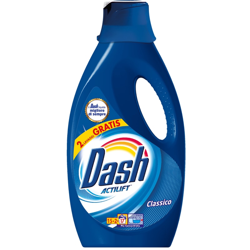 Detergent de rufe lichid Dash actilift clasic 15+2 spalari 935ml