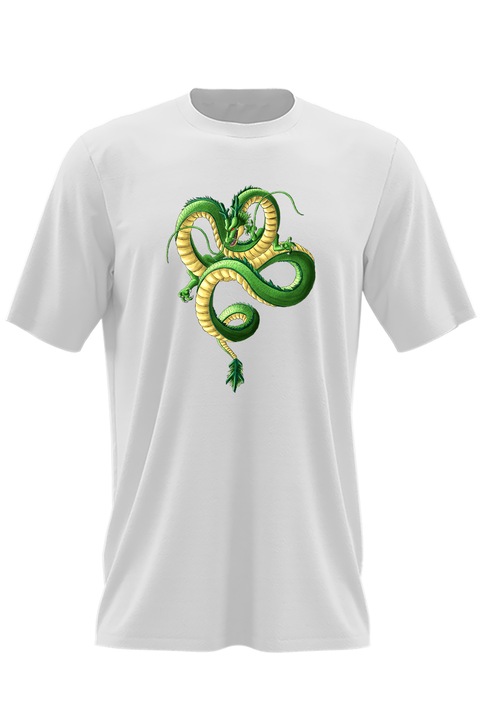 Férfi Póló Dragonball Z Dragon Shenron Snake China, Fehér