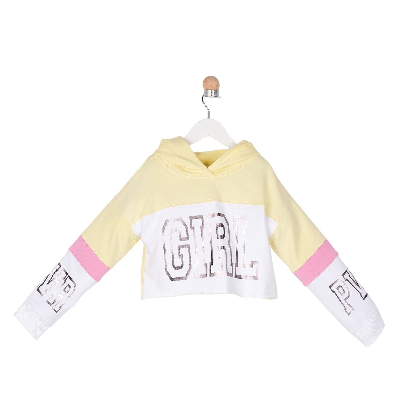 Hanorac pentru fete, culoare galbena, colectia Clouds 2981