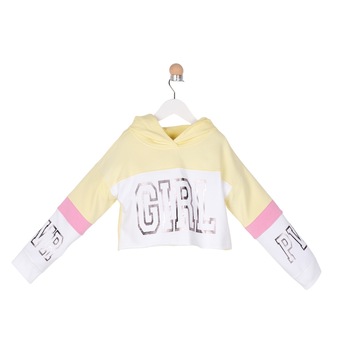 Hanorac pentru fete, culoare galbena, colectia Clouds 2981 Hanorac pentru fete, culoare galbena, colectia Clouds 2981