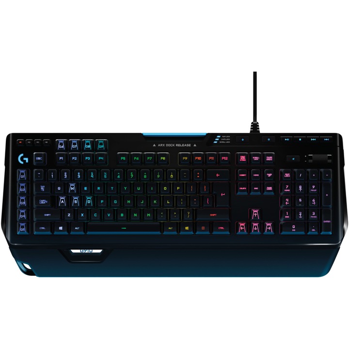 Клавиатура Gaming Logitech G910, Механична, Orion Spectrum RGB подсветка, USB, Black