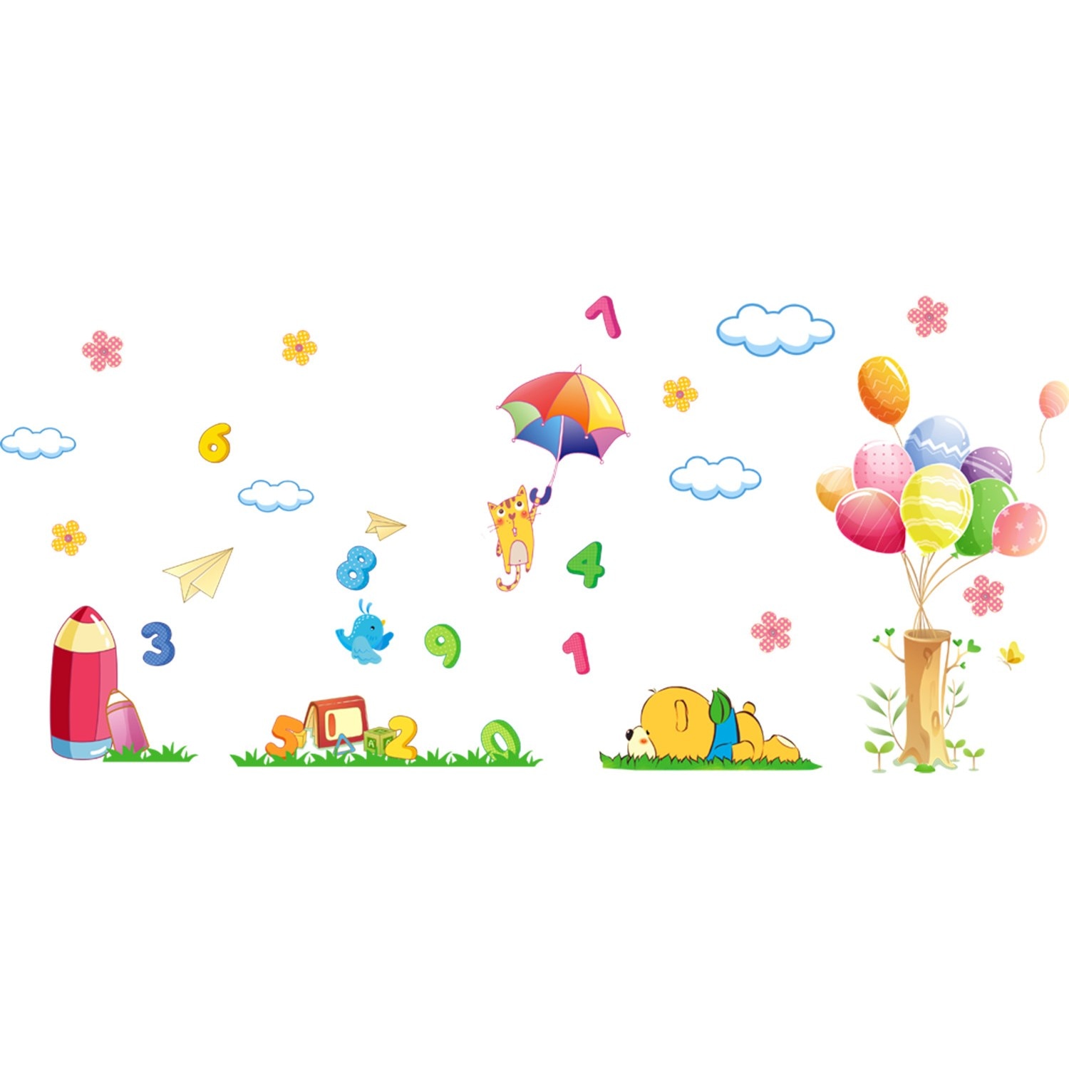 Sticker decorativ copii - Sa ne jucam cu numerele