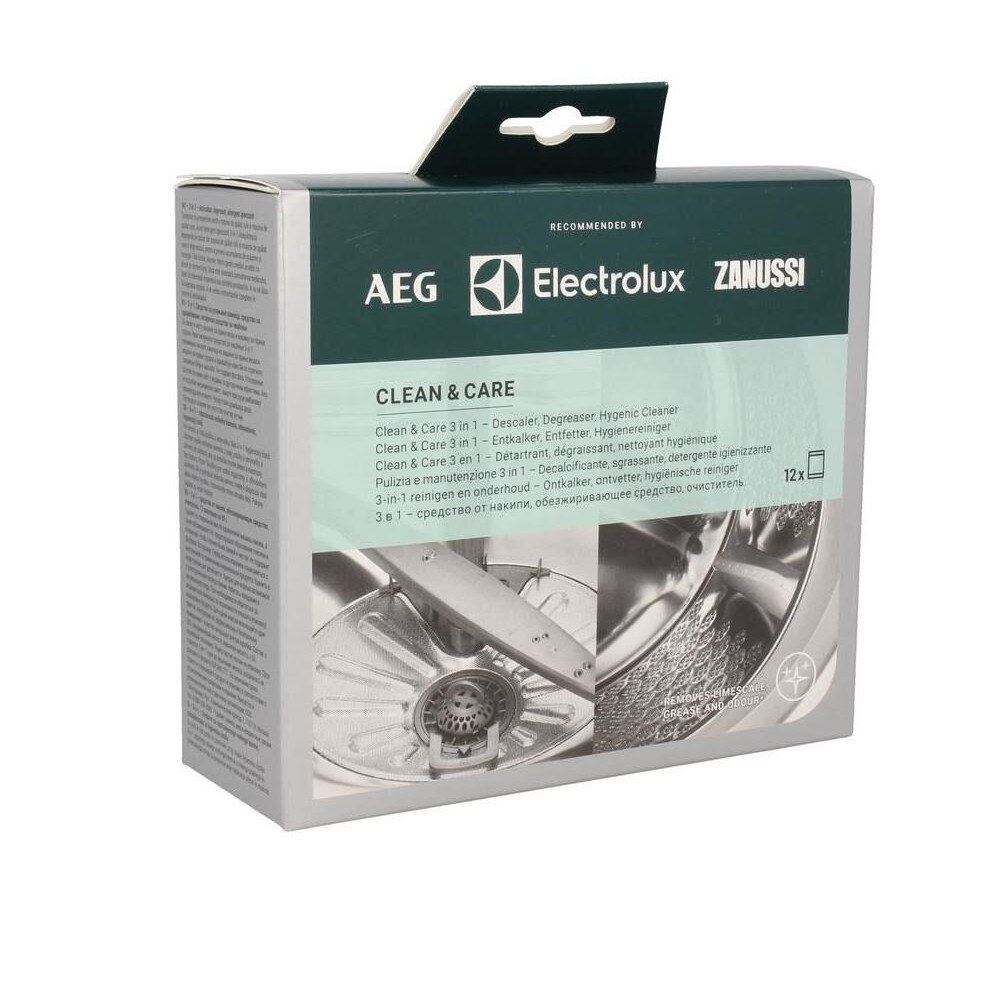 Pachet 12 plicuri anticalcar si degresant Electrolux Clean & Care