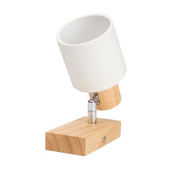 Spot Interior Aplicat Erste Nordik 1x40W Max E14 EL0061126 Culoare Alb si Bej Natur Spot Interior Aplicat Erste Nordik 1x40W Max E14 EL0061126 Culoare Alb si Bej Natur