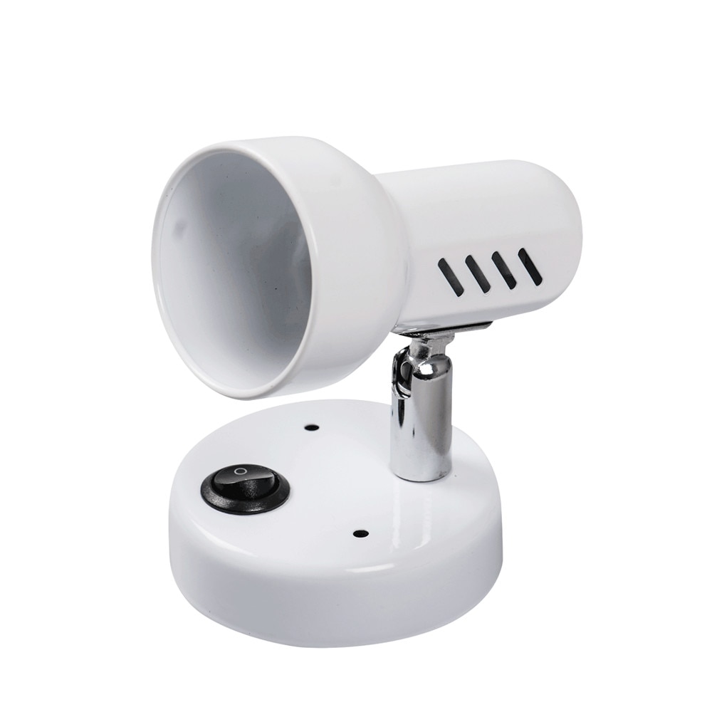 Spot Interior Aplicat Erste Rodin 1x40W Max E14 EL0023922 Culoare Alb si Intrerupator