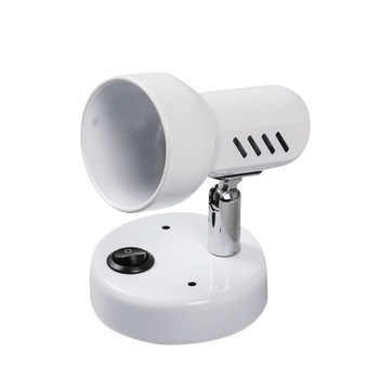 Spot Interior Aplicat Erste Rodin 1x40W Max E14 EL0023922 Culoare Alb si Intrerupator Spot Interior Aplicat Erste Rodin 1x40W Max E14 EL0023922 Culoare Alb si Intrerupator