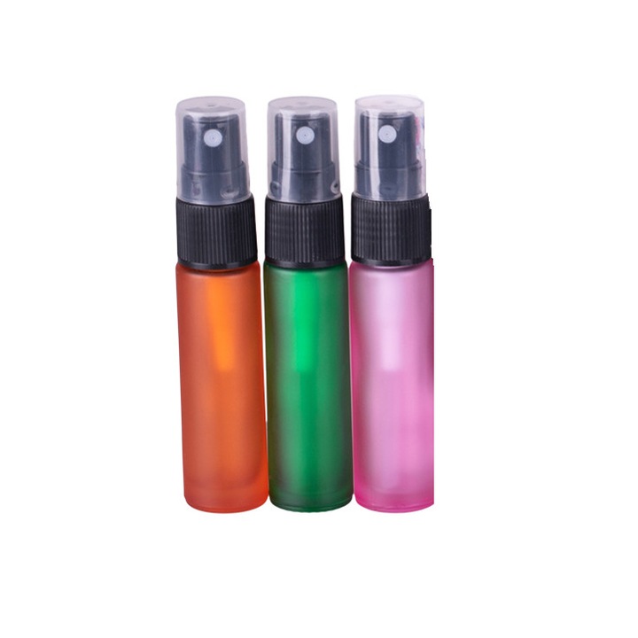 Dropy, DSPRAYFROSTED10SET, 3 színes üveg, kozmetikai edény készlet 10 ml spray-vel
