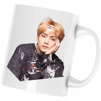 Cana BTS Kpop V Singer, alba, 330 ml Cana BTS Kpop V Singer, alba, 330 ml