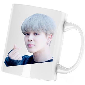 Cana BTS Jimin Singer Kpop, alba, 330 ml Cana BTS Jimin Singer Kpop, alba, 330 ml