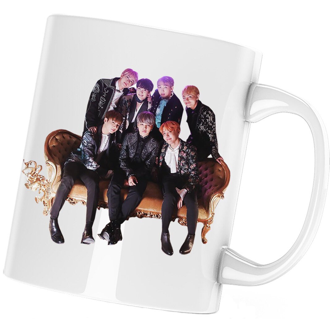 Cana BTS Bangtan Boys Crew Formatie, alba, 330 ml