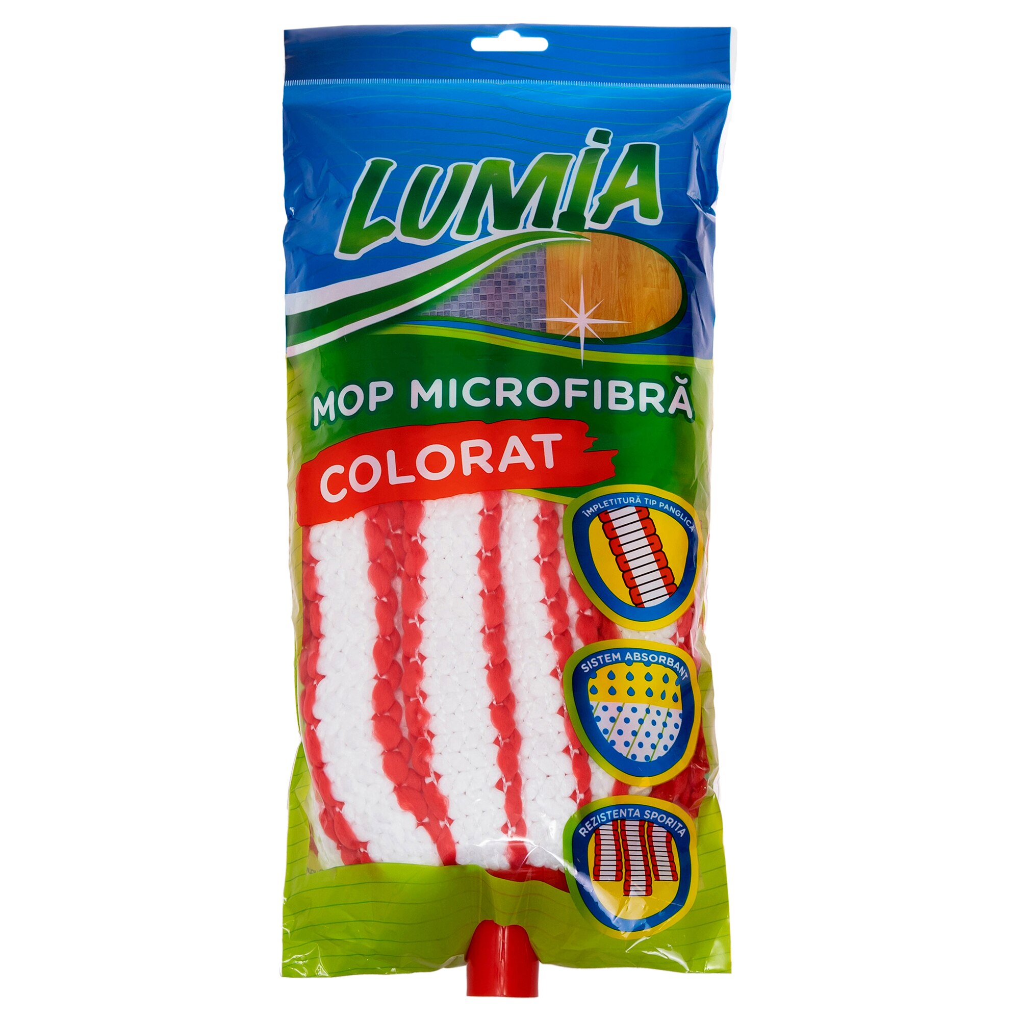 Mop Lumia, rosu - alb