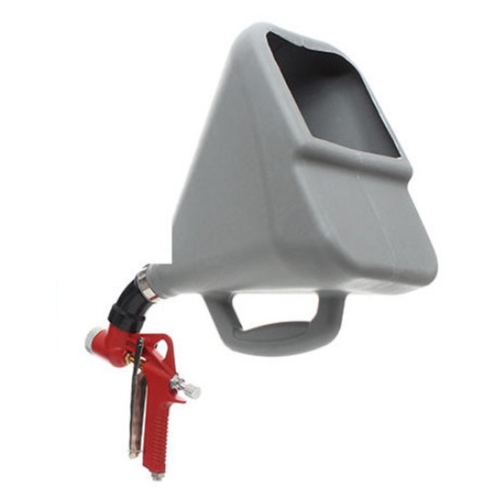 Tagred TA129 pneumatikus szórópisztoly, vakolathoz, meszeléshez, festékhez, 7,5L, 4,6,8mm, műanyag