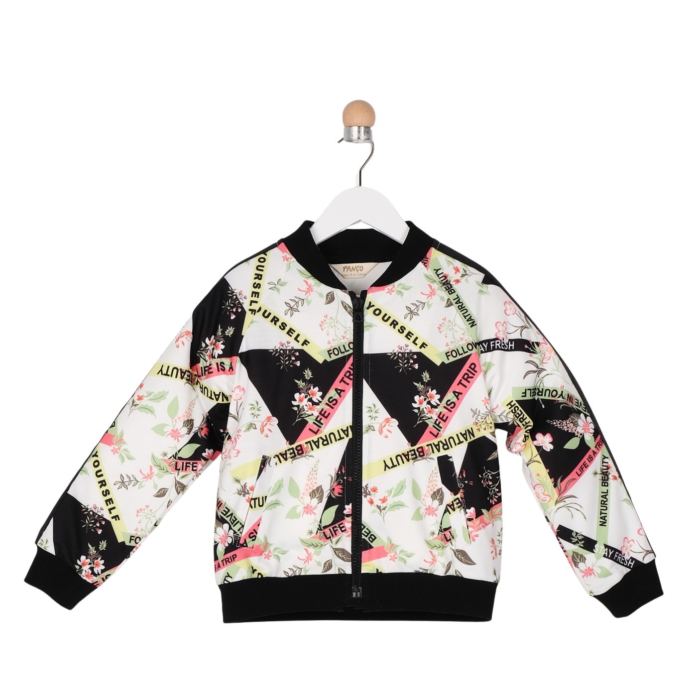 Hanorac pentru fete, culoare alba, colectia More Flowers 3043